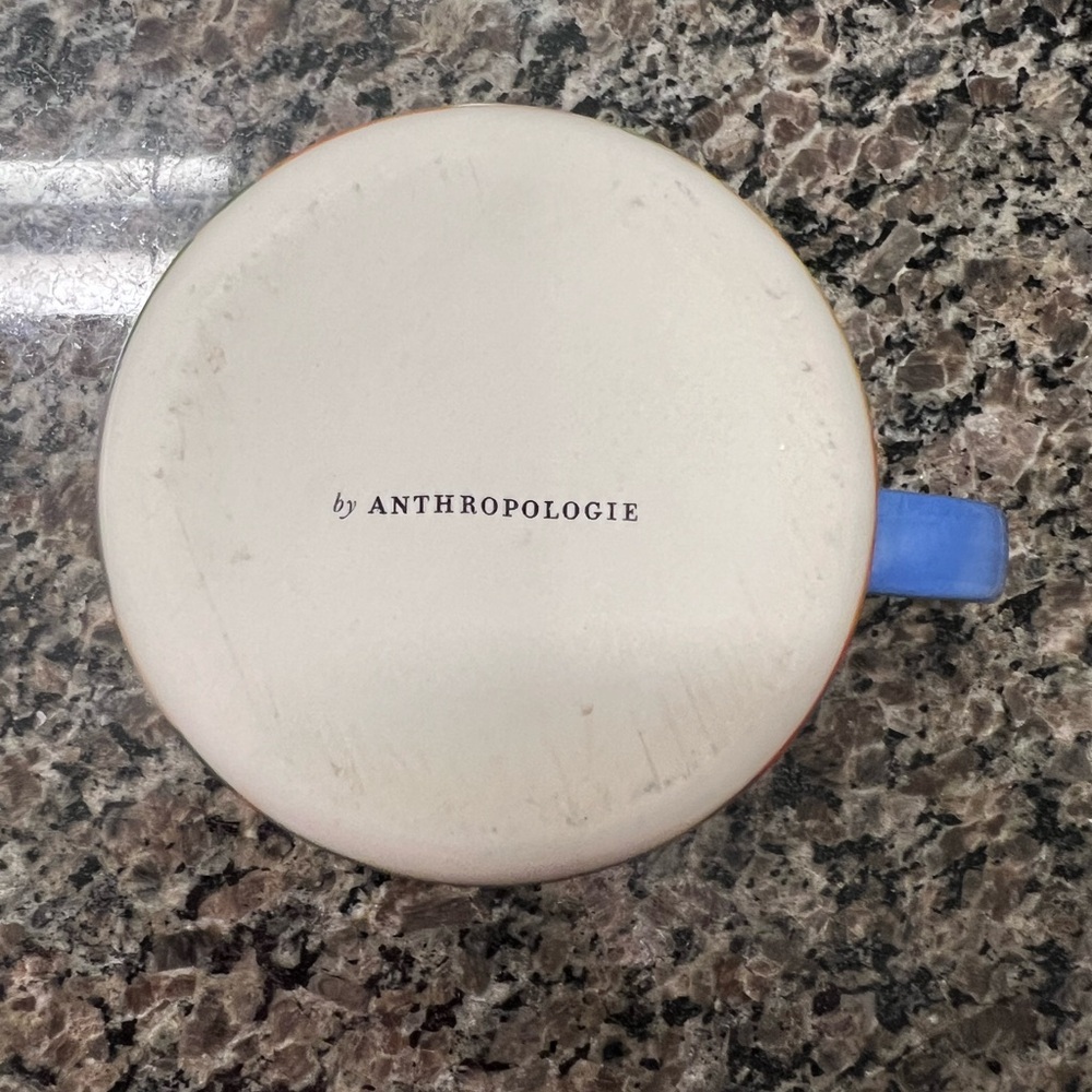 Anthropologie Multi-color Ceramic Monogram C Coffee Mug | 18 oz. - Picture 5 of 9